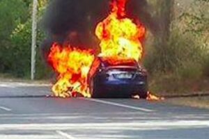 Tesla Terbakar Lagi! 4 Jiwa Melayang di Prancis