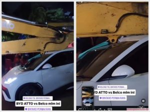 Wartakini 24 ditimpa lengan baja ekskavator 22 ton bodi byd atto 1 tetap utuh warganet kuat juga llq