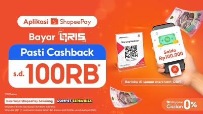 Sikat Cashback 100 Ribu QRIS ShopeePay Sekarang 5 Sikat Cashback 100 Ribu QRIS ShopeePay Sekarang